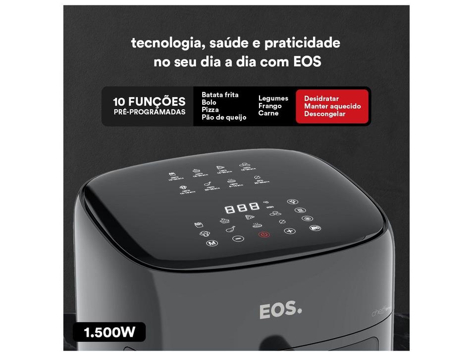 Air Fryer EOS Cheff Gourmet EAF60P 6,2L Digital Preta - 3