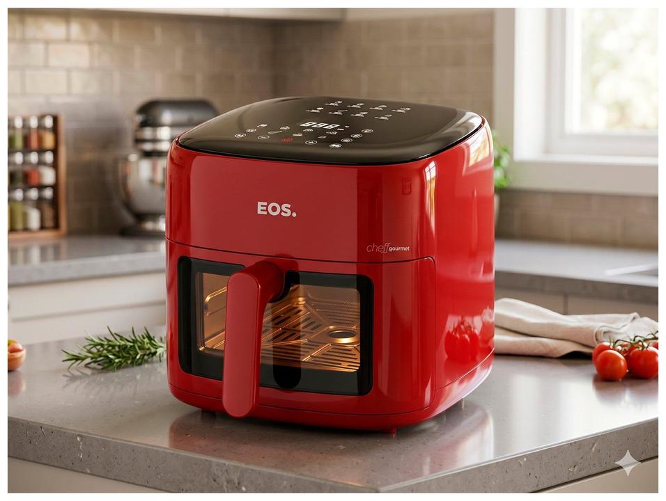 Air Fryer EOS Cheff Gourmet EAF60V 6,2L Digital Vermelha - 2