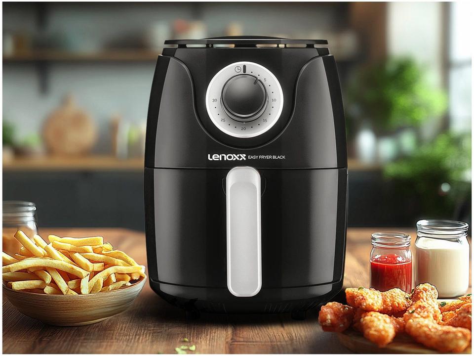 Air Fryer Lenoxx Easy Preta 2,4L com Timer - 2