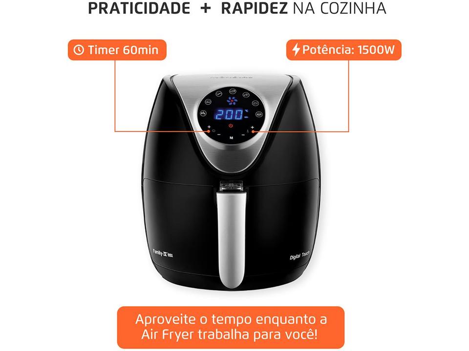 Air Fryer Mondial AF-30-DI Preto 3,5L com Timer - 9