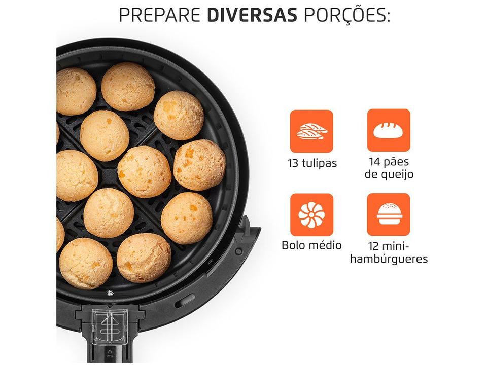 Air Fryer Mondial AF-30I Preto e Inox 3,5L com Timer - 4