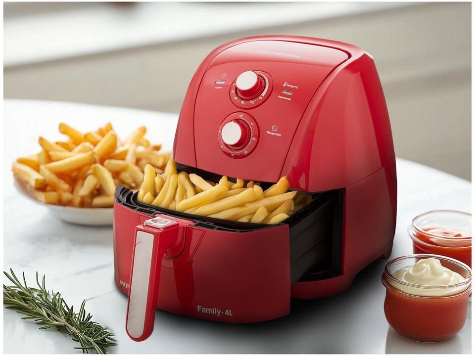 Air Fryer Mondial AFN40FR Vermelha 4L com Timer - 2