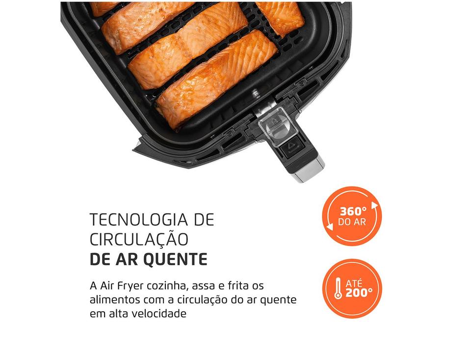 Air Fryer Mondial Family AFN-40-BI Preto e Inox 4L com Timer - 5