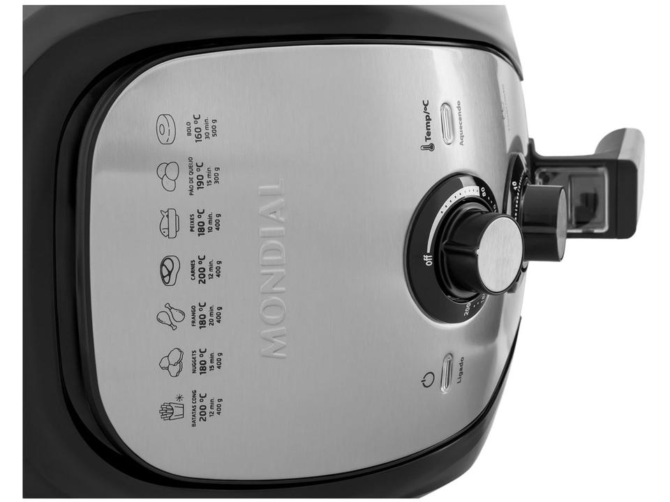 Air Fryer Mondial Family AFN-40-BI Preto e Inox 4L com Timer - 13