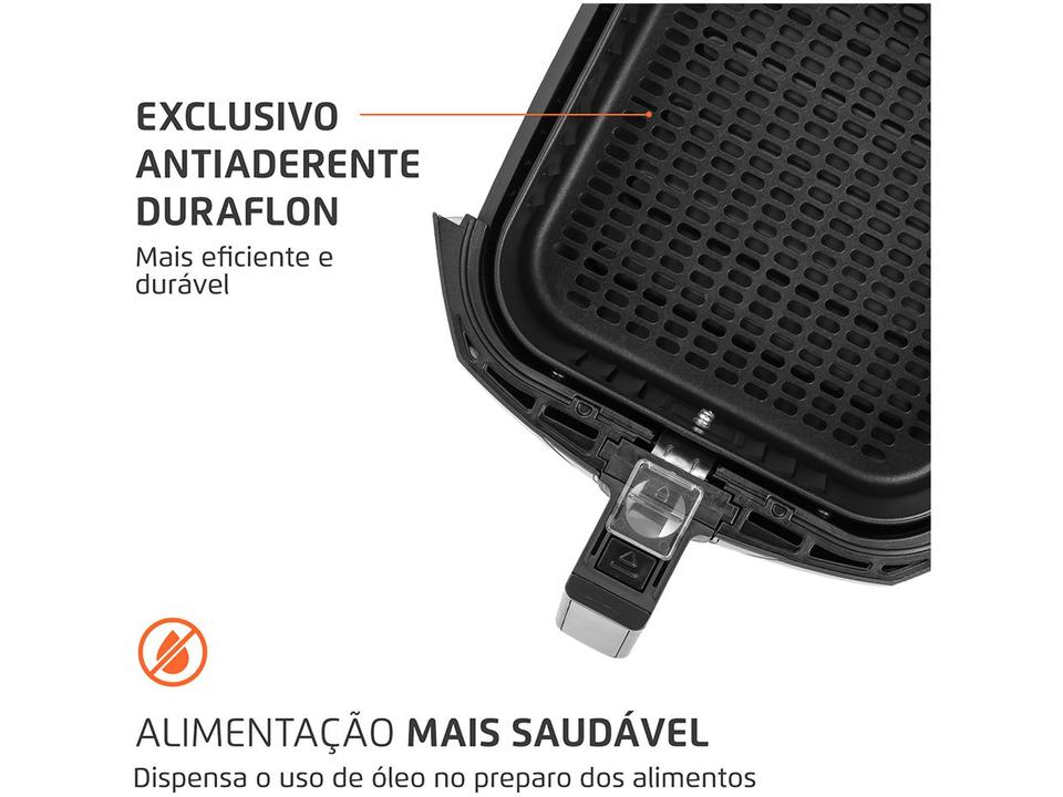 Air Fryer Mondial Family AFN-40-BI Preto e Inox 4L com Timer - 6