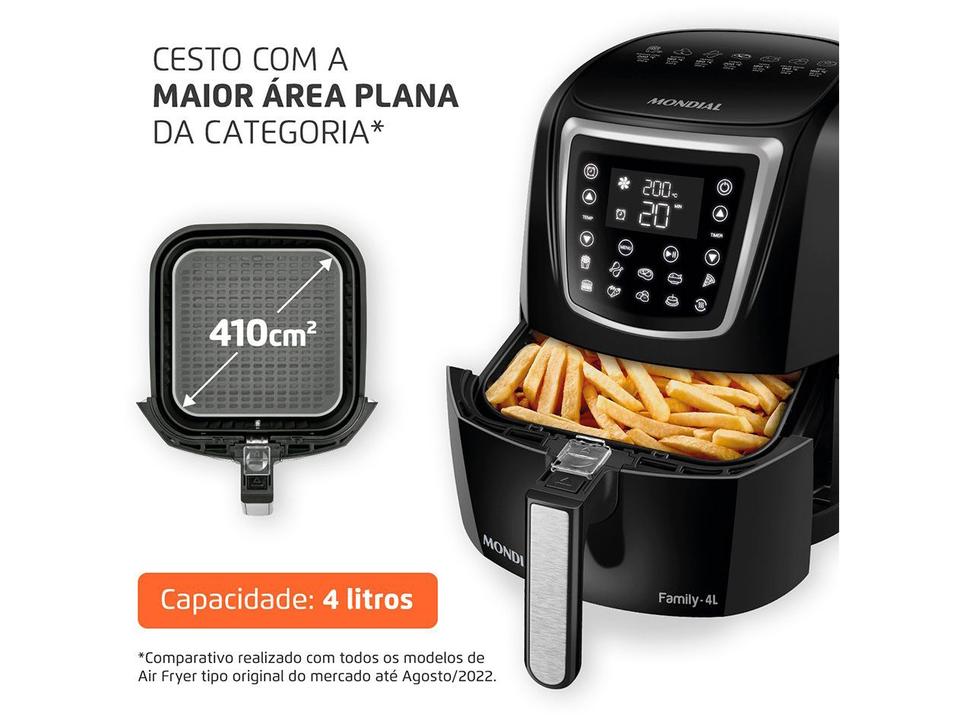 Air Fryer Mondial Family AFN-40-DI Preto 4L - 3
