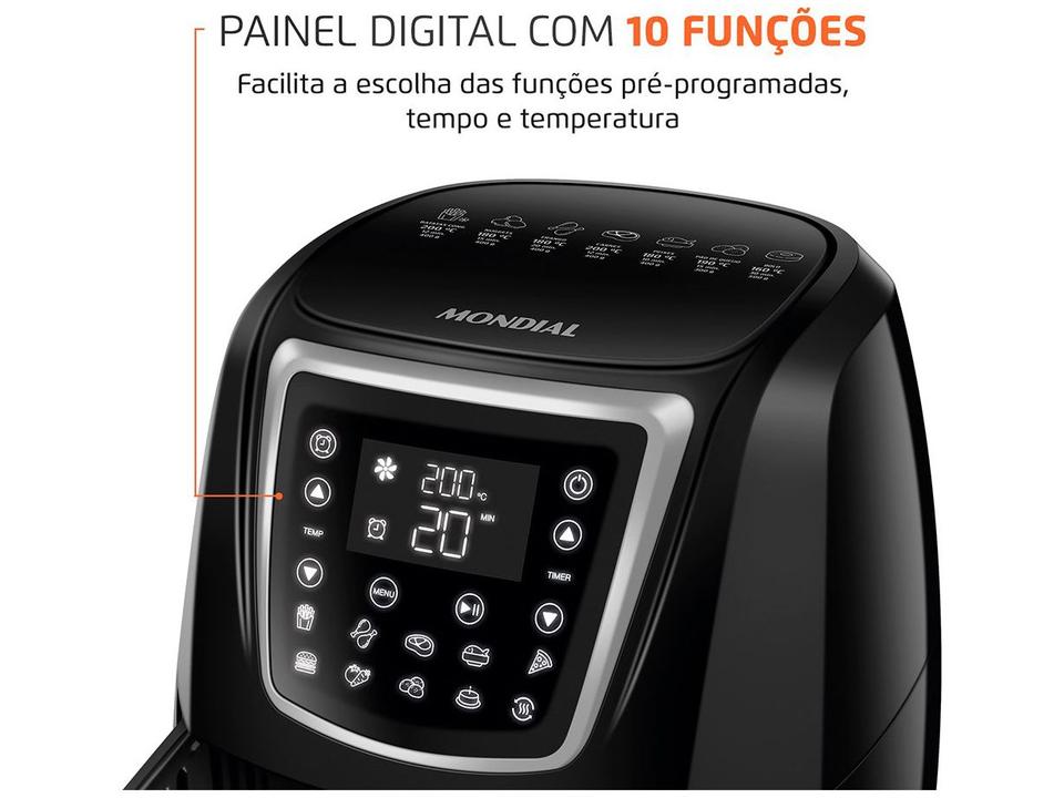 Air Fryer Mondial Family AFN-40-DI Preto 4L - 5
