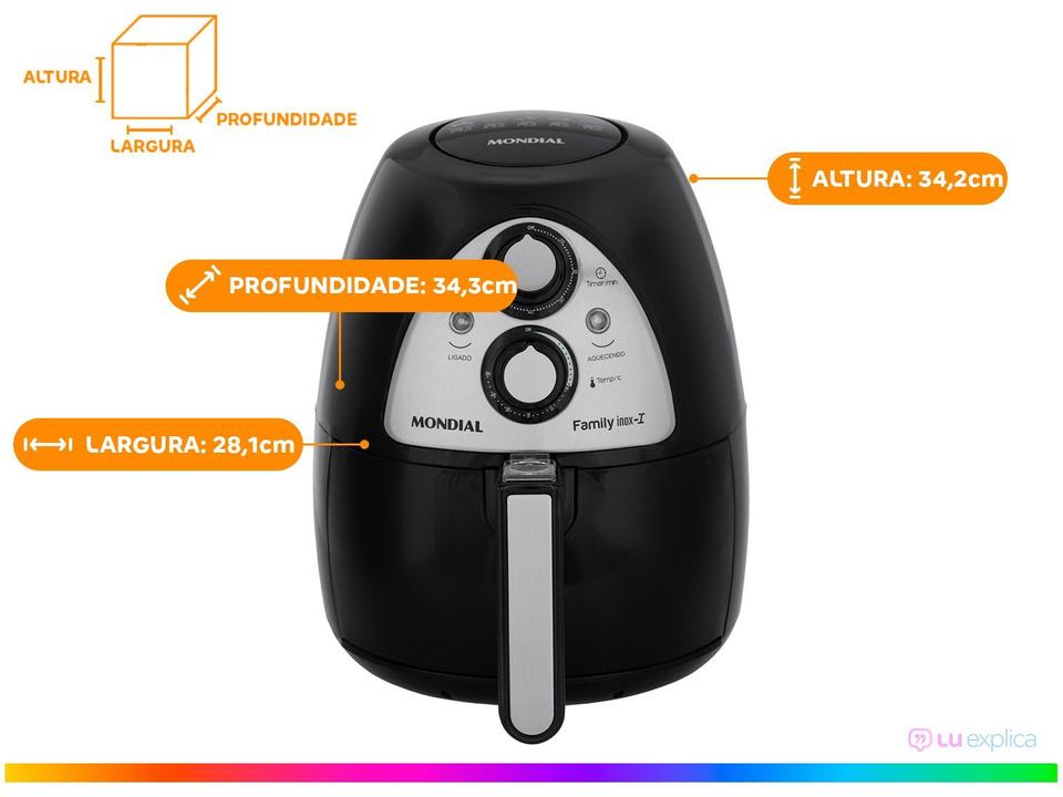 Air Fryer Mondial Family Inox I 4L com Timer - 14