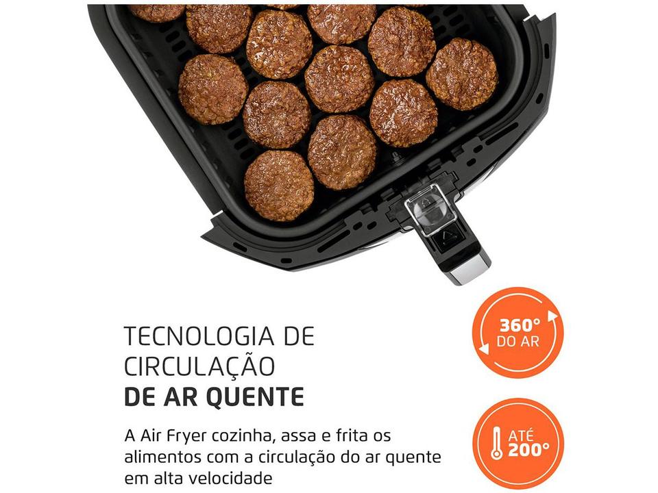 Air Fryer Mondial Grand Family AFN-60-BI Preta 6L - 6