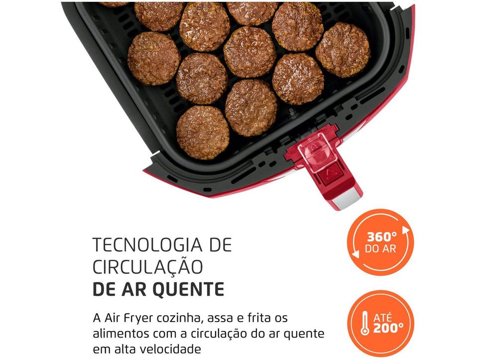 Air Fryer Mondial Grand Family AFN-60-RI Vermelha 6L - 5