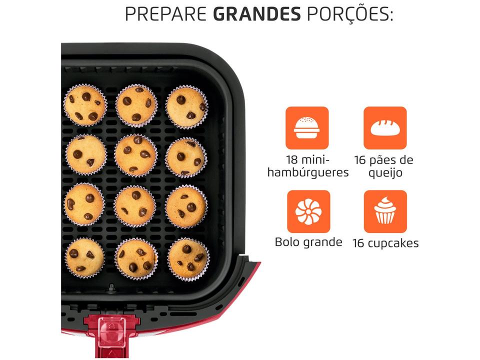 Air Fryer Mondial Grand Family AFN-60-RI Vermelha 6L - 3