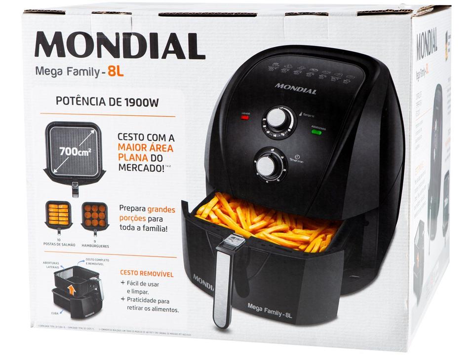 Air Fryer Mondial Mega Family AFN-80-FB Preto 8L - 19
