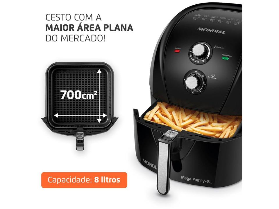 Air Fryer Mondial Mega Family AFN-80-FB Preto 8L - 4