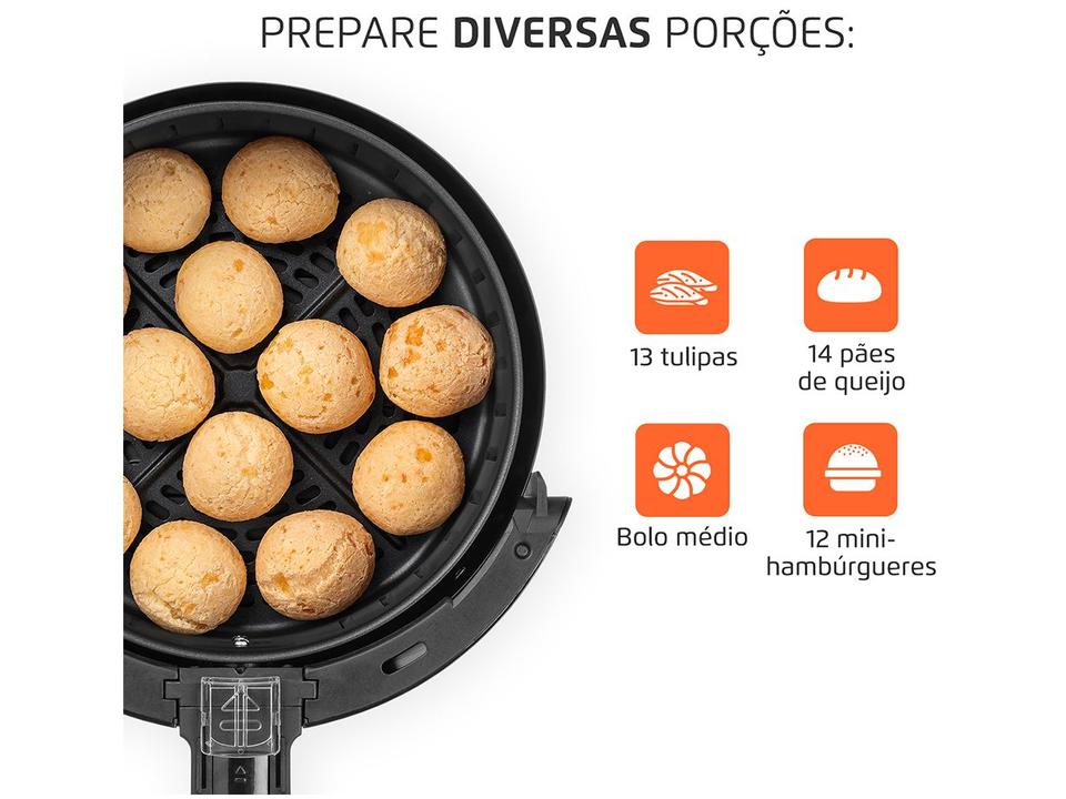 Air Fryer Mondial Pratic AF-30-I Preto e Inox 3,5L com Timer - 3