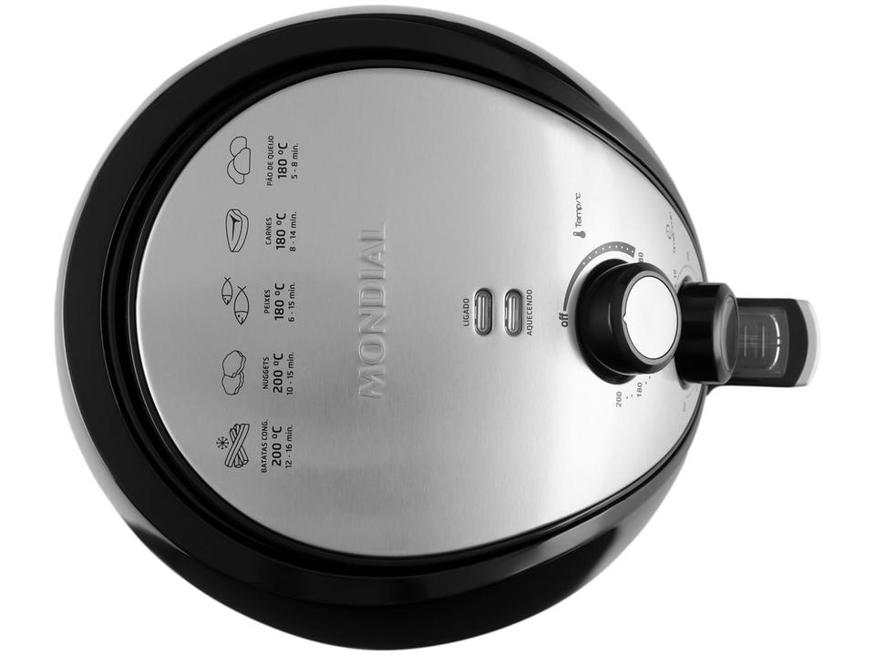 Air Fryer Mondial Pratic AF-30-I Preto e Inox 3,5L com Timer - 12