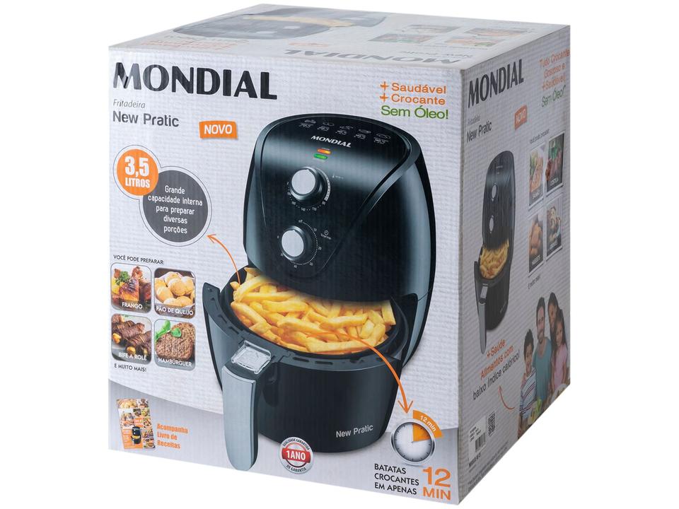 Air Fryer Mondial Pratic AF-31 Preto 3,5L com Timer - 14