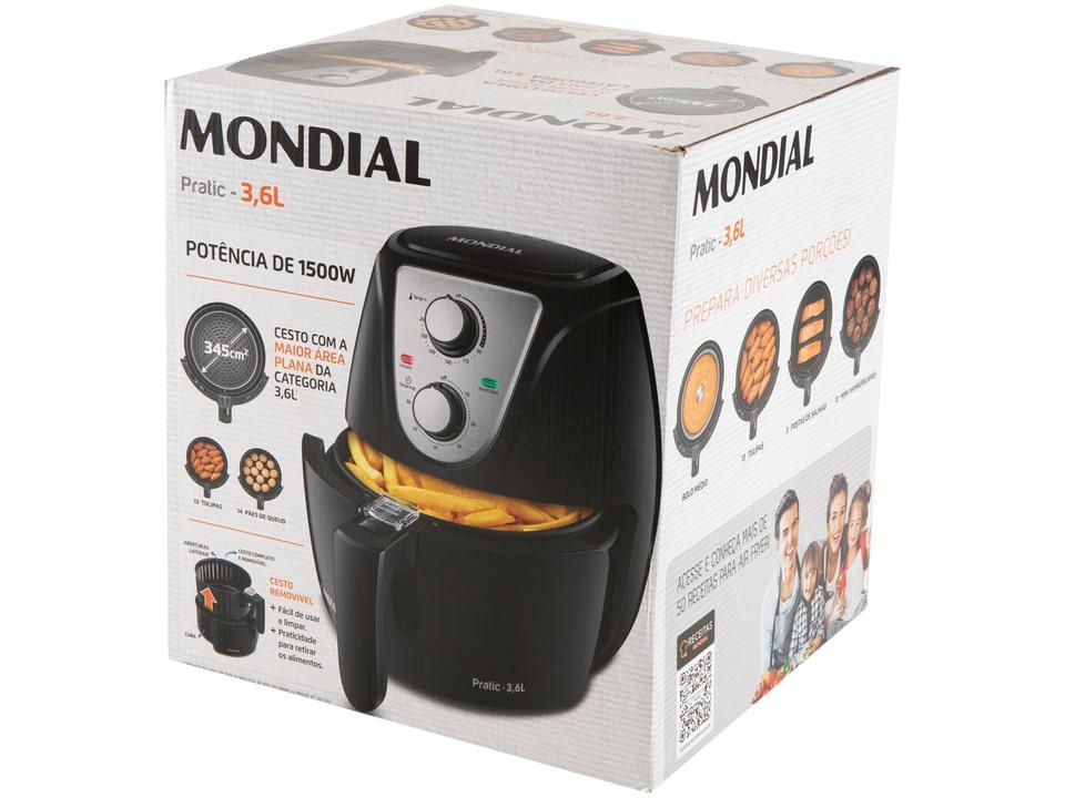 Air Fryer Mondial Pratic AF-36-BI Preta com Timer - 16