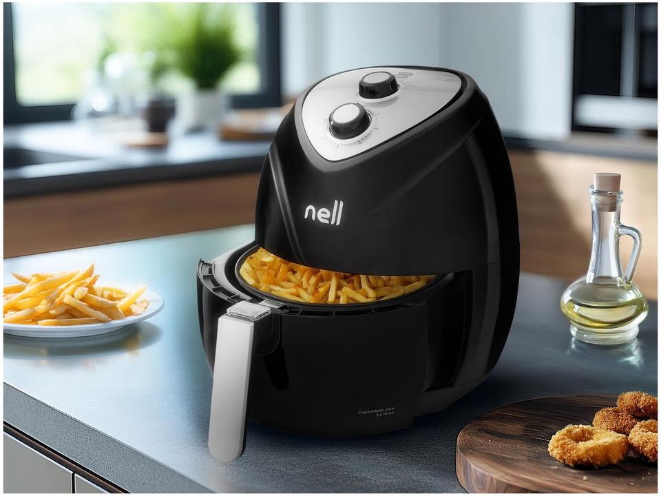 Air Fryer Nell Fit Preto 3,2L com Timer - 2