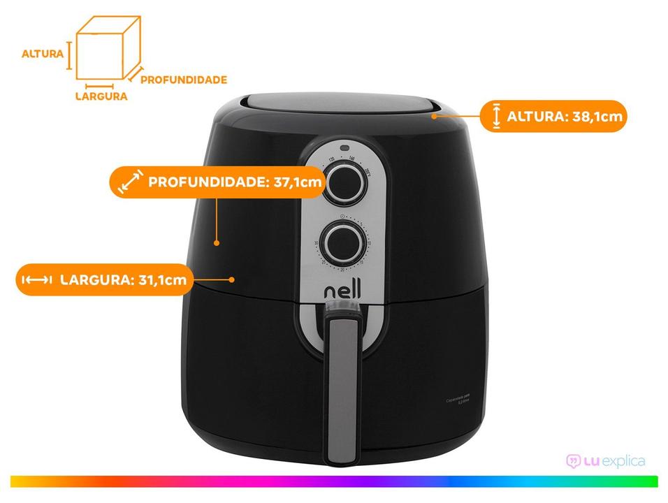 Air Fryer Nell Grand Família Preto 5L - 4