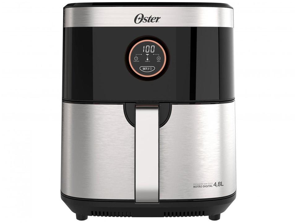 Air Fryer Oster Black Inox com Timer 4,8L - 3