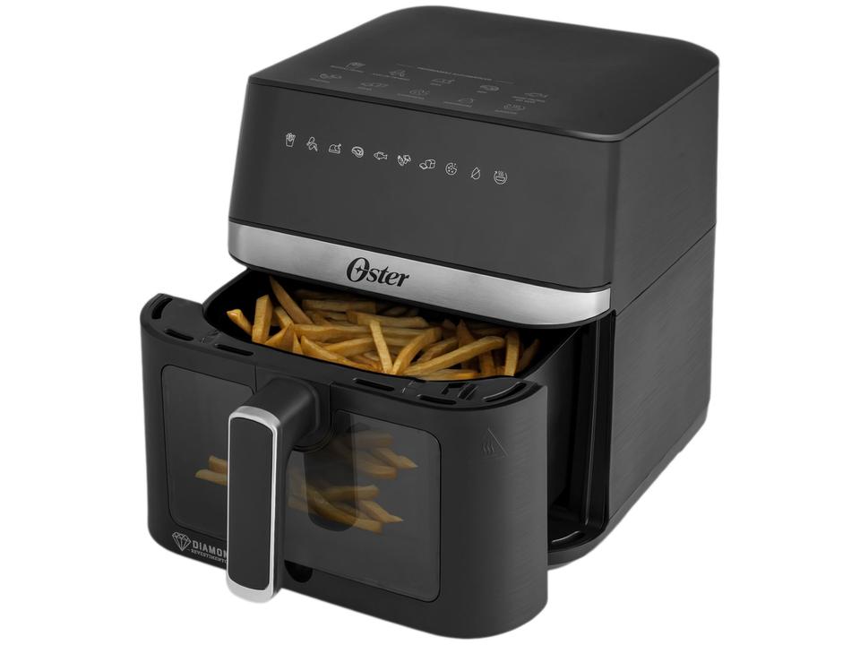 Air Fryer Oster DiamondTech CKSTAF60WDDF Preto e Prata com Timer 6L - 6