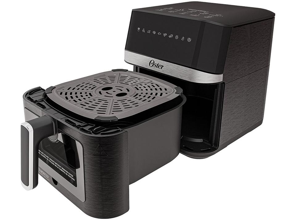 Air Fryer Oster DiamondTech Preto e Prata com Timer 6L - 8