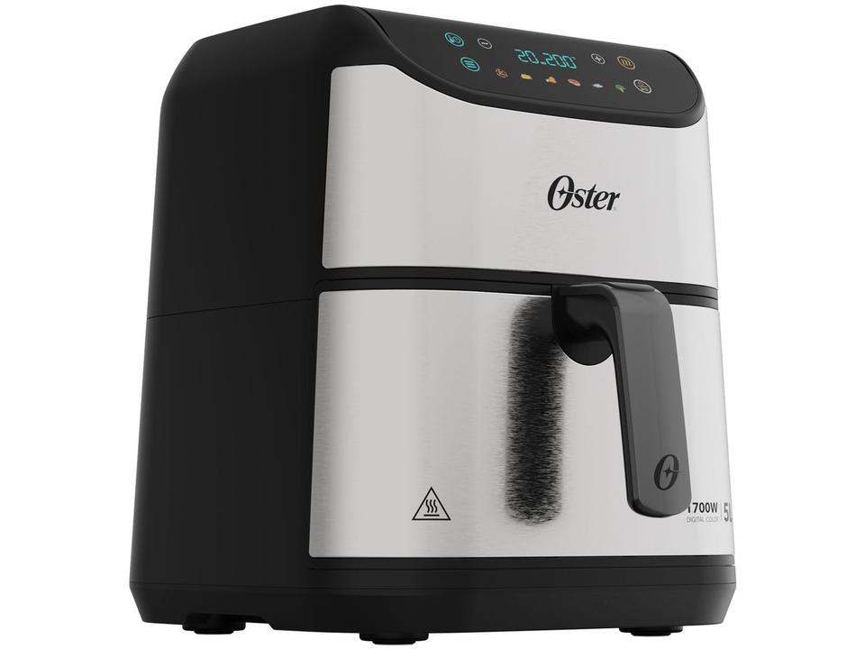 Air Fryer Oster OFRT930 Inox e Preto com Timer Inox 5L - 9