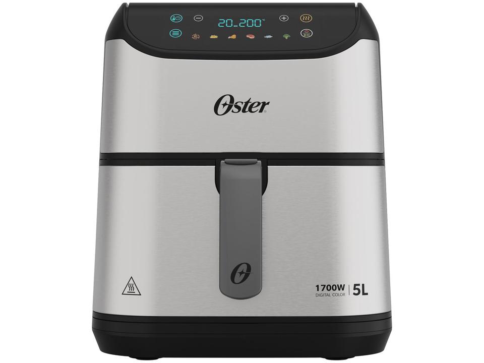 Air Fryer Oster OFRT930 Inox e Preto com Timer Inox 5L - 7