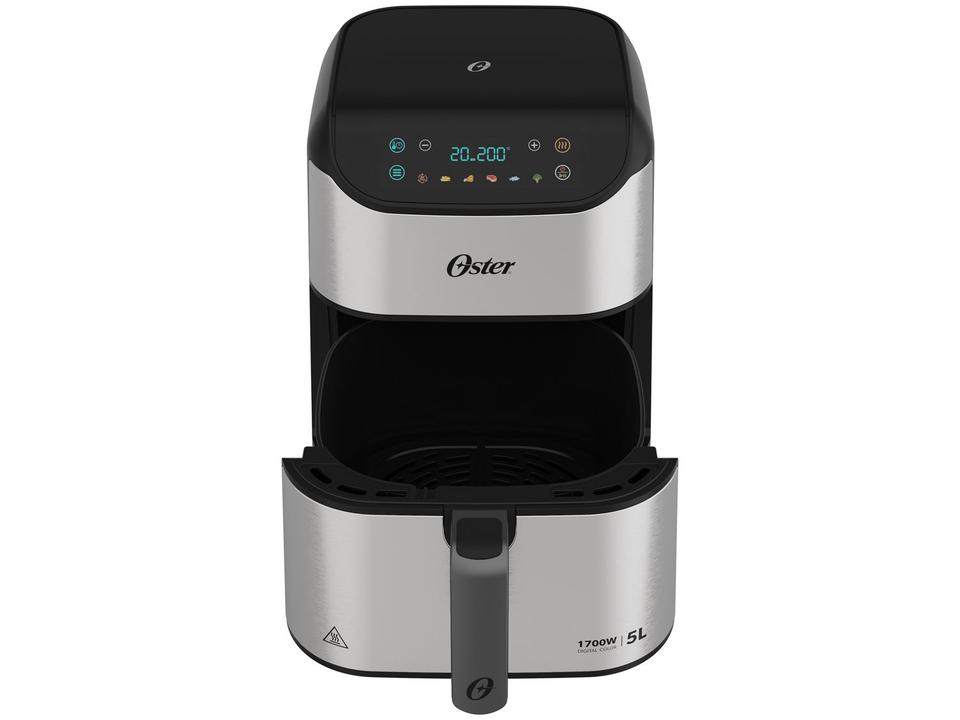 Air Fryer Oster OFRT930 Inox e Preto com Timer Inox 5L - 8