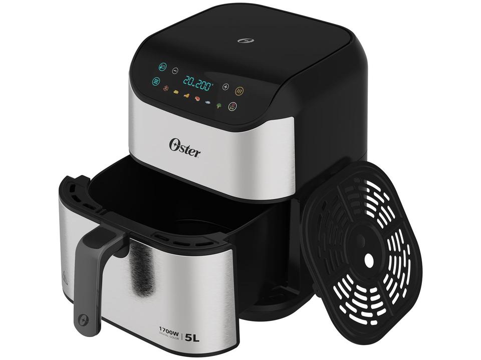 Air Fryer Oster OFRT930 Inox e Preto com Timer Inox 5L - 4