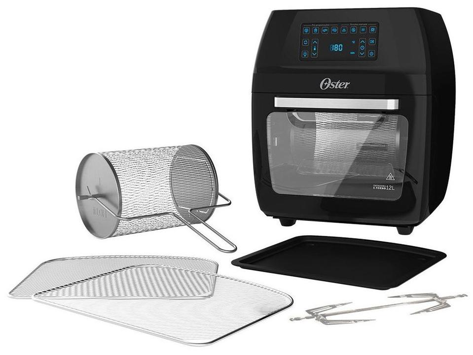 Air Fryer Oster Oven Preta com Forno 12L - 16