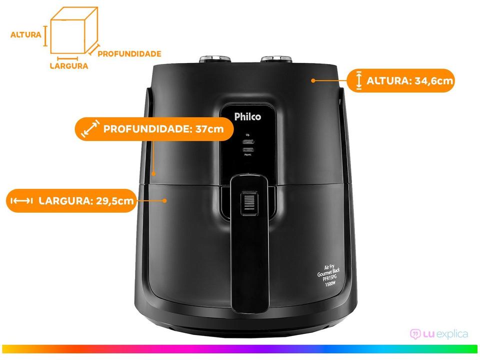 Air Fryer Philco Gourmet PFR15PG Preto 3,2L com Timer - 19