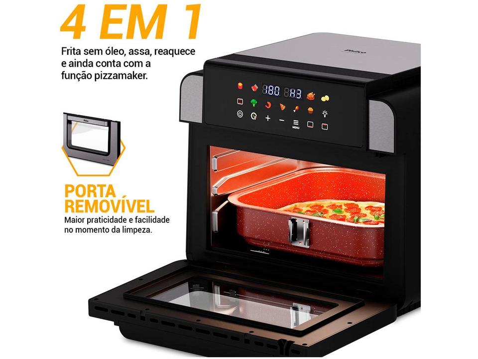 Air Fryer Philco PAF15B Oven 4,5L Preto 53801092 - 3