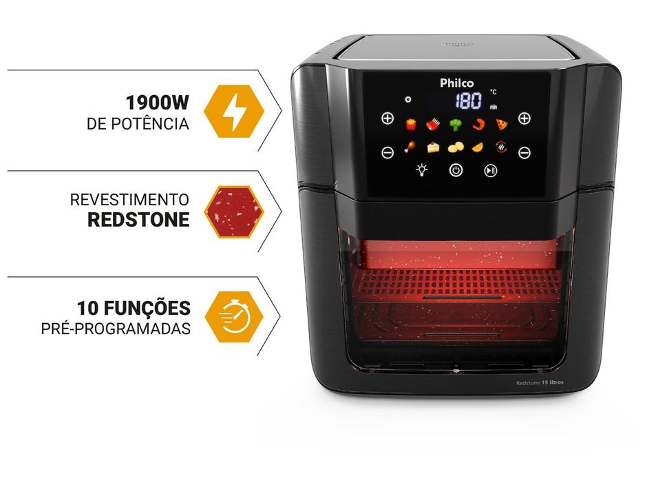 Air Fryer Philco PAF15C Oven 15L Preto - 3