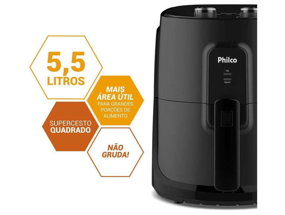Air Fryer Philco PAF55B Preto 5,5L - 1
