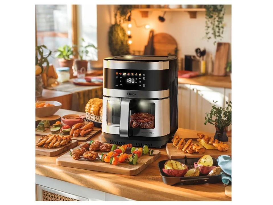 Air Fryer Philco PAF90C Preto e Inox Digital 9L - 1