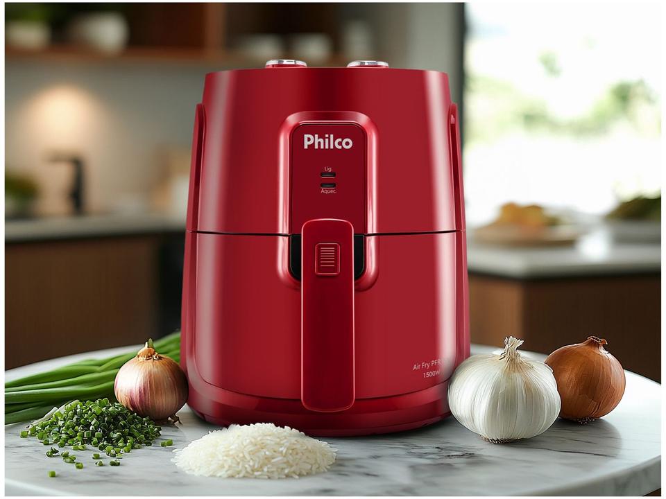 Air Fryer Philco PFR15V Vermelha 3,2L com Timer - 2
