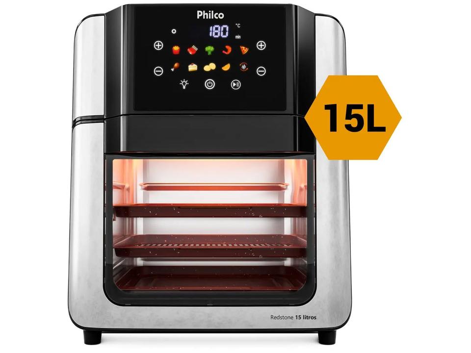 Air Fryer Philco Redstone PAF15A Preta com Timer 15L - 10
