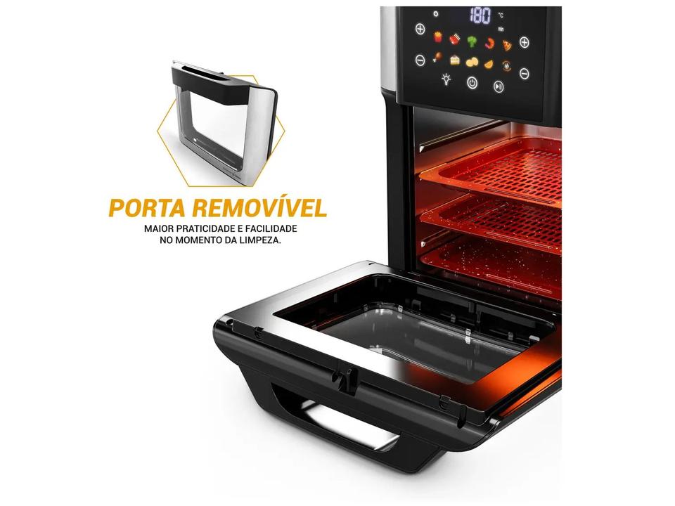 Air Fryer Philco Redstone PAF15A Preta com Timer 15L - 12