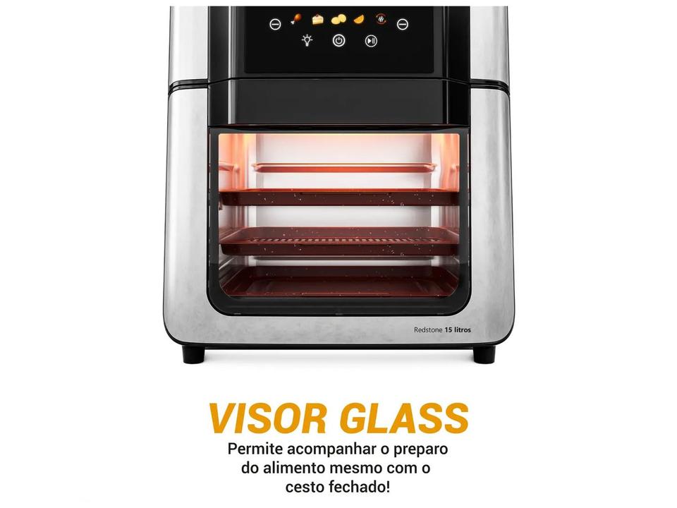 Air Fryer Philco Redstone PAF15A Preta com Timer 15L - 11
