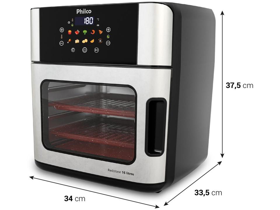 Air Fryer Philco Redstone PAF16A Preta com Timer 16L - 6