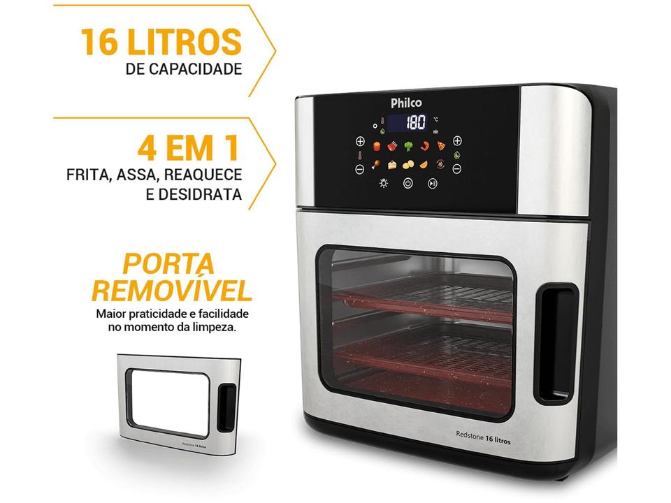 Air Fryer Philco Redstone PAF16A Preta com Timer 16L - 3