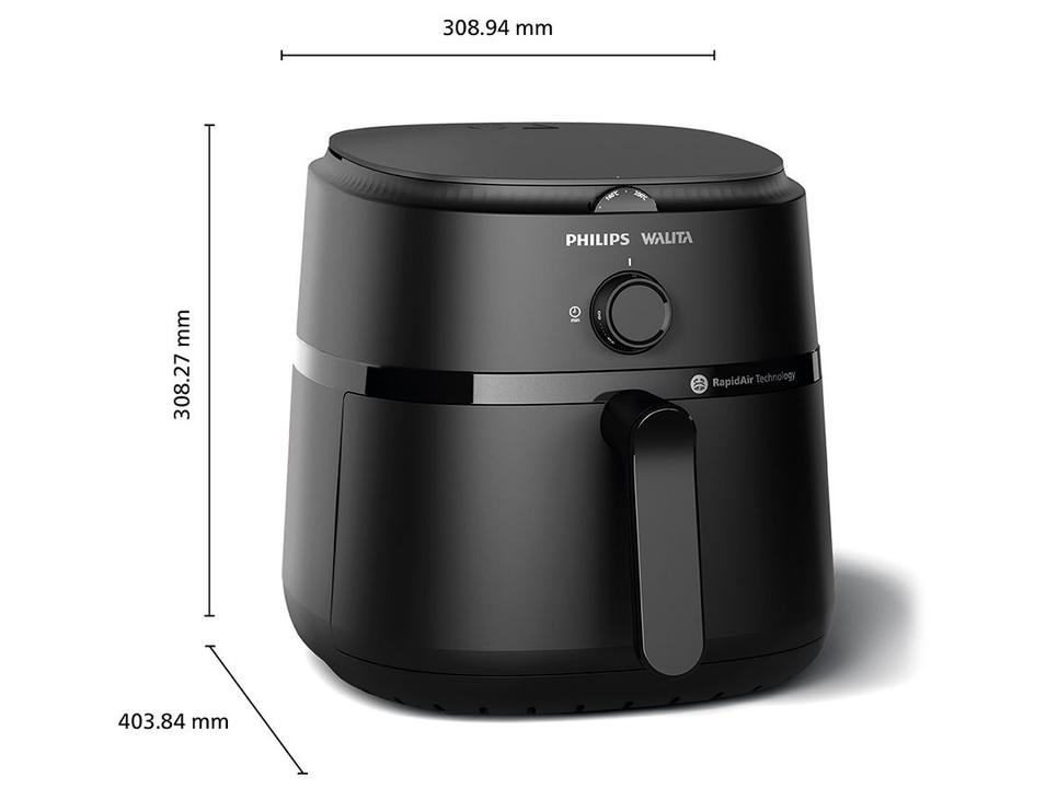 Air Fryer Philips Walita Série 1000 NA130/00 Preta com Timer 6,2L - 13
