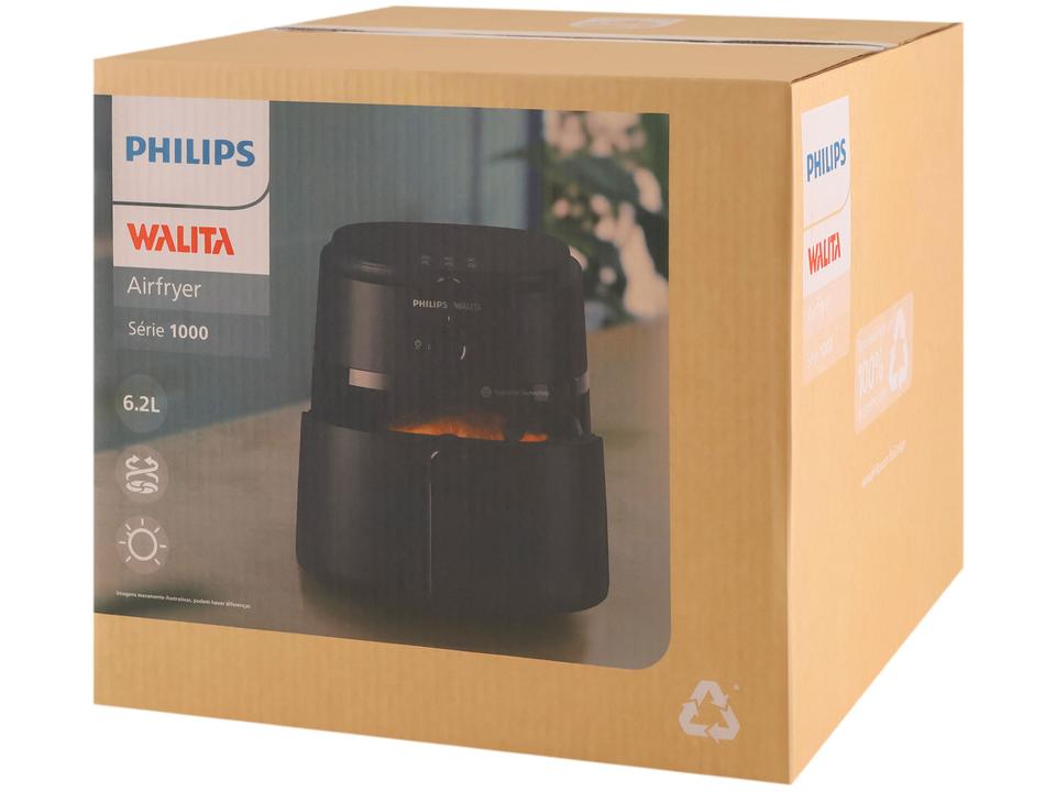Air Fryer Philips Walita Série 1000 NA130/00 Preta com Timer 6,2L - 21