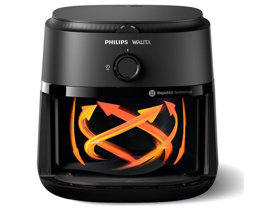 Air Fryer Philips Walita Série 1000 NA130/00 Preto com Timer 6,2L - 10