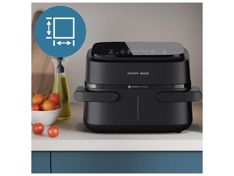 Air Fryer Philips Walita Série 1000 Preto com Timer 7,1L NA150/00 - 5