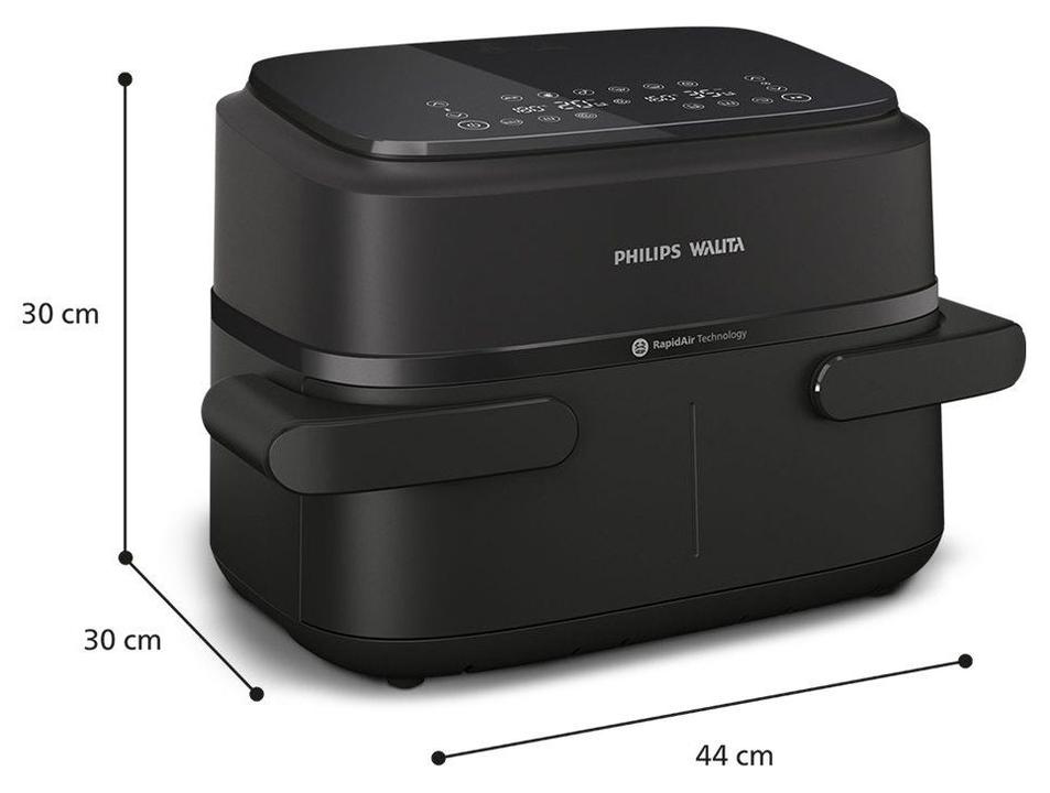 Air Fryer Philips Walita Série 1000 Preto com Timer 7,1L NA150/00 - 12