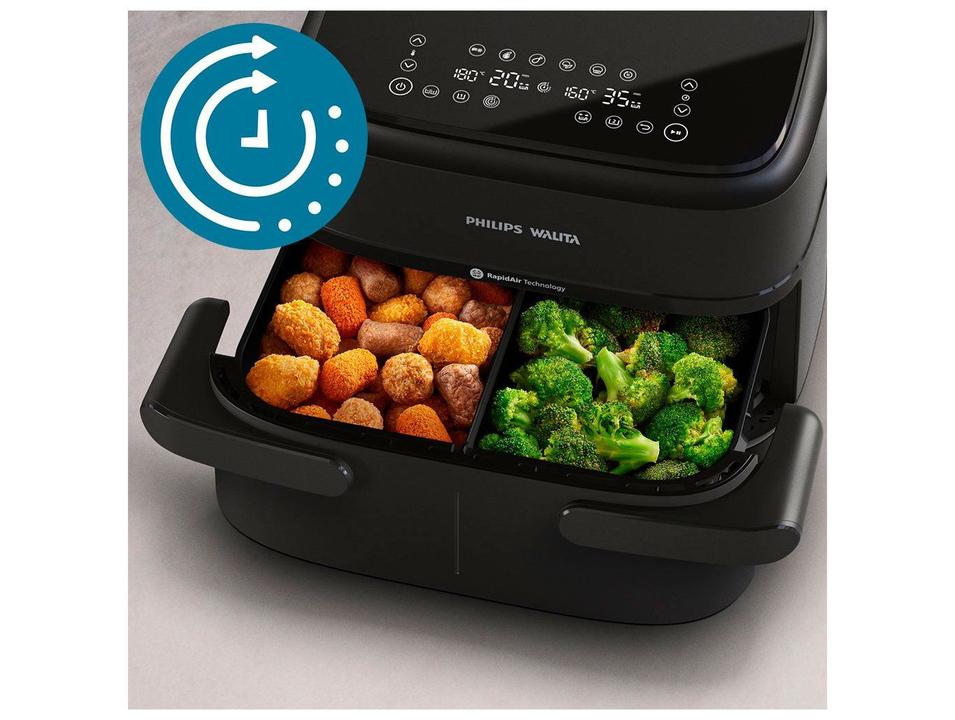 Air Fryer Philips Walita Série 1000 Preto com Timer 7,1L NA150/00 - 4
