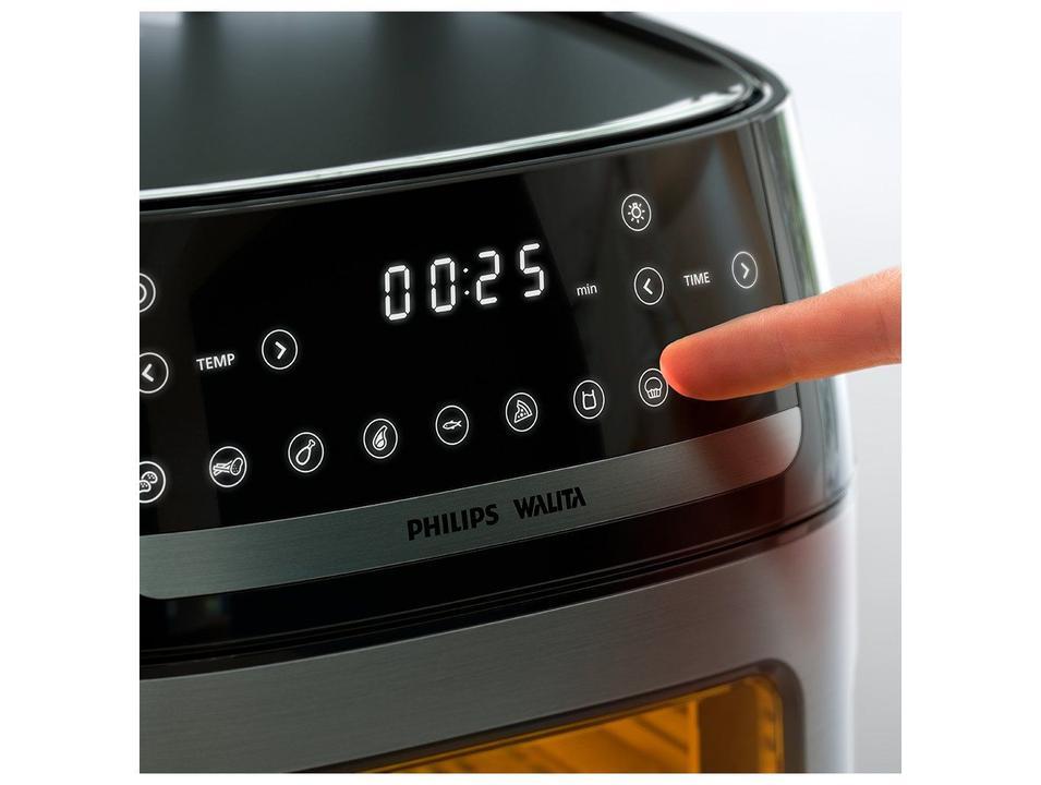Air Fryer Philips Walita Série 5000 AI551/08 Preto com Timer 12L - 2