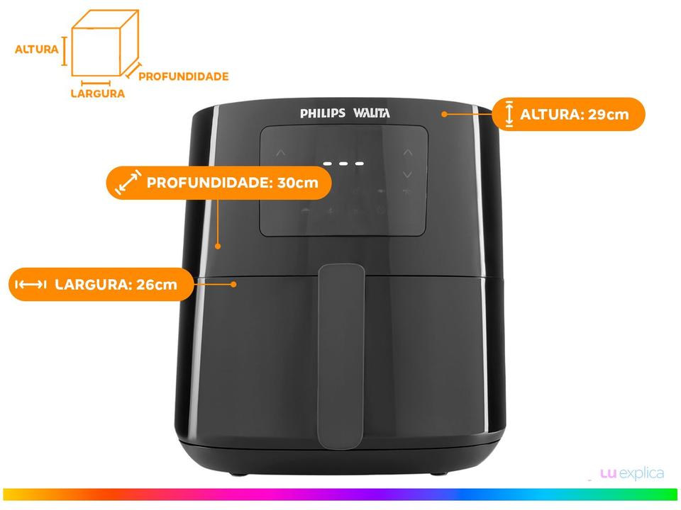 Air Fryer Philips Walita Spectre Série 3000 RI9252 Preto 2,6L - 13